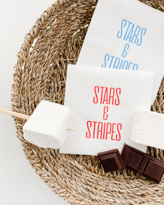STARS & STRIPES, cocktail napkins - KM Home