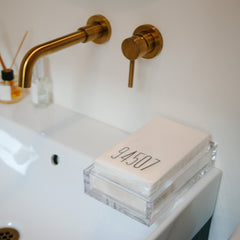 Zipcode Guest Hand Towels (Personalized)