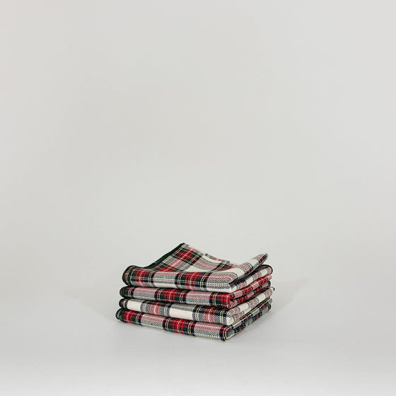 Tartan Cloth Napkins, Set of 4 - KM Home