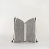 Grain Sack Ivory & Denim Striped Pillow - KM Home