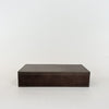 Leather Accent Box, Warm Grey - KM Home