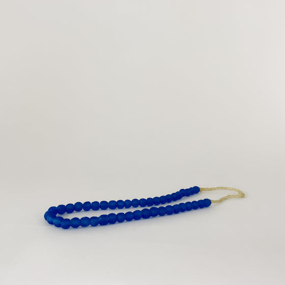 14mm Blue Recycled Glass Beads - KM Home