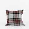 Gray Flannel Plaid Pillow - KM Home
