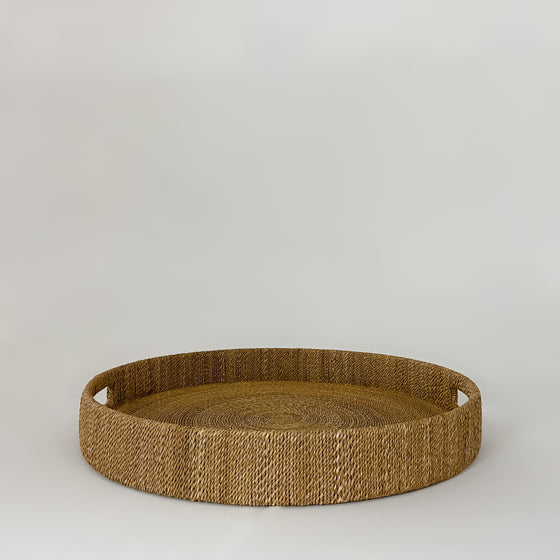 Monarch Round Tray, Large, Natural - KM Home